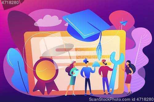 Image of Vocational education concept vector illustration.