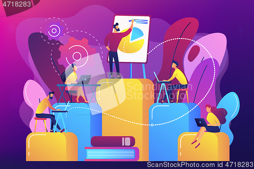 Image of Internal education concept vector illustration.