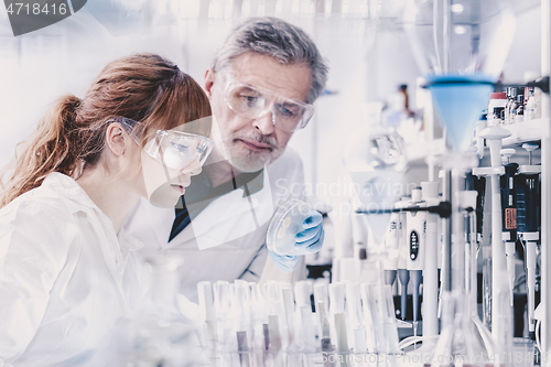 Image of Health care researchers working in scientific laboratory.