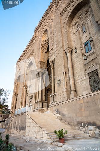 Image of The two mosques Al-Rifa\'i and Sultan Hassan in Cairo Egypt