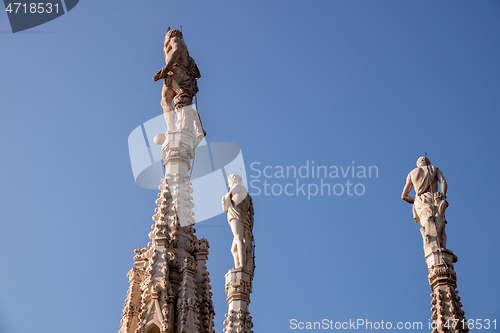 Image of statue at Cathedral Milan Italy