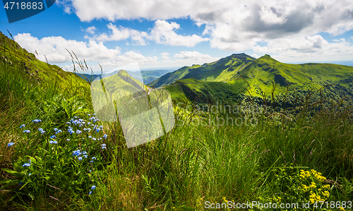 Image of View from Puy Mary in  the summer