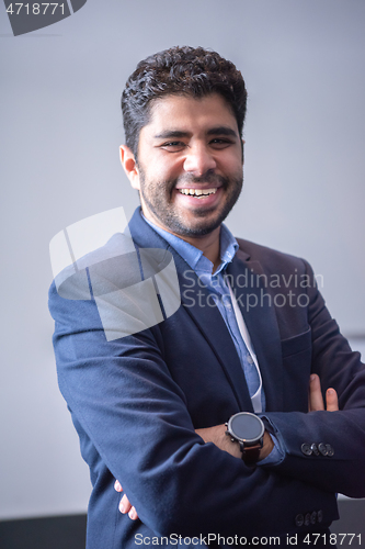 Image of Portrait of a young successful Businessman