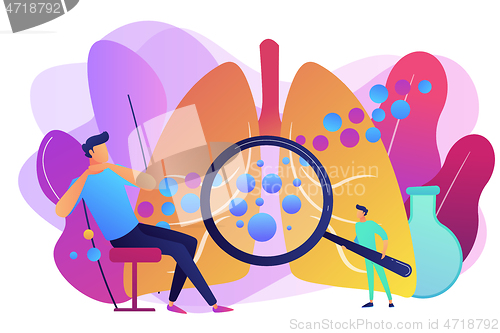 Image of Anaphylaxis concept vector illustration.