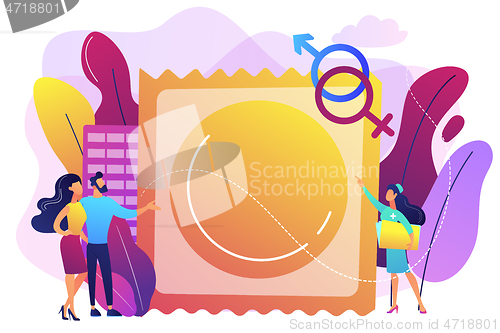 Image of Sexually transmitted diseases concept vector illustration.