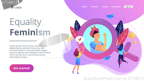 Image of Feminism concept landing page.