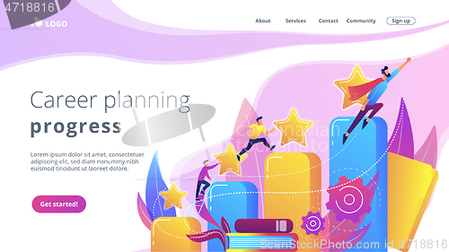Image of Career development concept landing page.