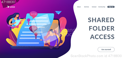 Image of Shared document concept landing page.