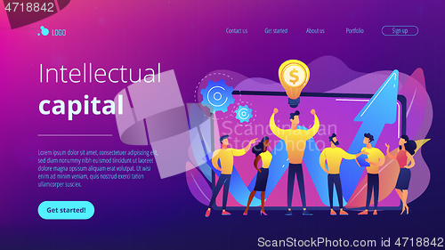 Image of Intellectual capital concept landing page.