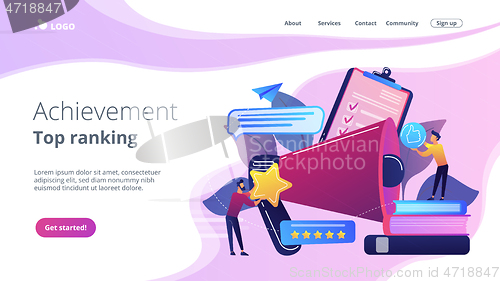 Image of Top-ranking concept landing page.