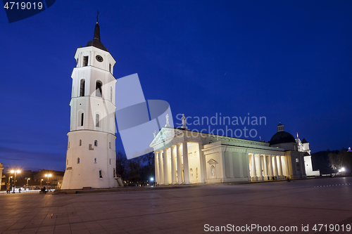 Image of The Cathedral Square in central Vilnius