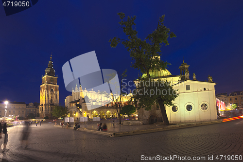 Image of Krakow old town main market square