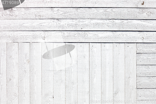 Image of White rustic wooden planks background