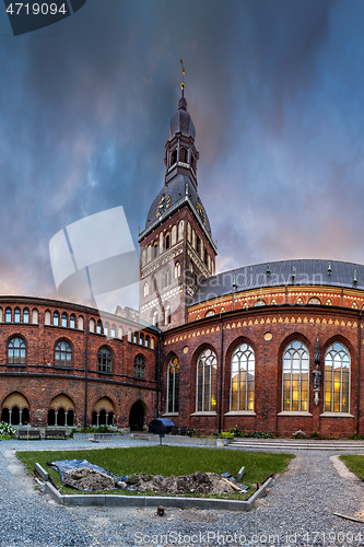 Image of Riga Dome cathedral inner courtyard