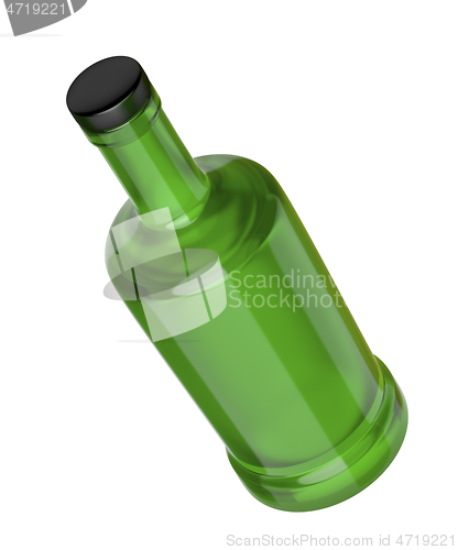 Image of Green glass bottle