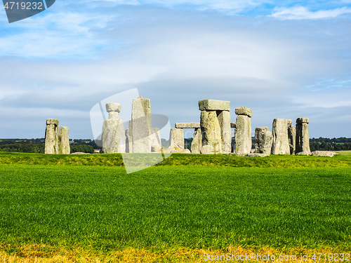 Image of HDR Stonehenge monument in Amesbury