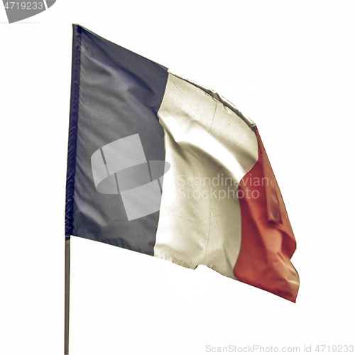 Image of Vintage looking France flag