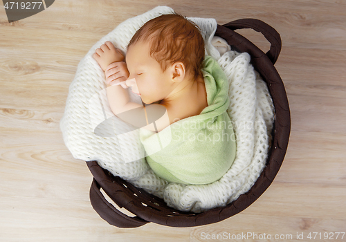 Image of cute newborn baby