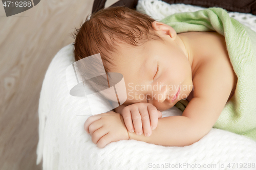 Image of cute newborn baby