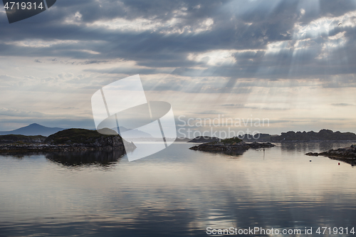 Image of Beautiful view on norwegian fjords