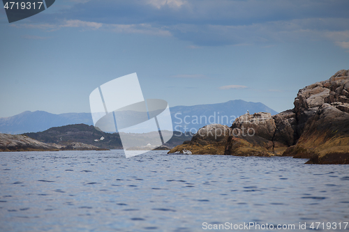 Image of Beautiful view on norwegian fjords