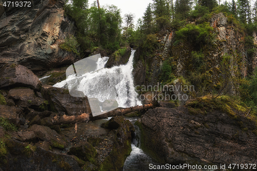 Image of Waterfall in Altai Mountains