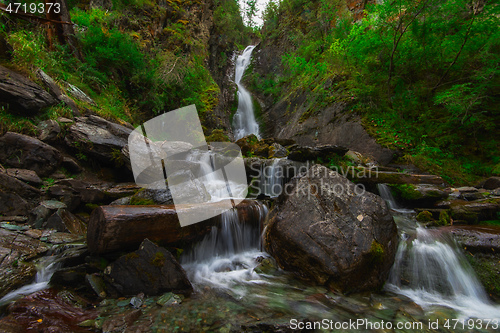 Image of Waterfall in Altai Mountains