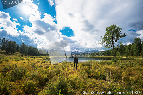 Image of Woamn Lake in the Altai Mountains