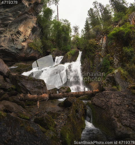 Image of Waterfall in Altai Mountains