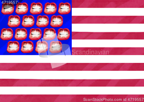 Image of Modern design. Contemporary art collage.