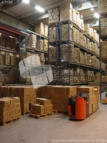 Image of Inside a warehouse