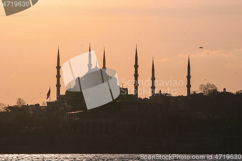 Image of Silhouette of Istanbul, Turkey