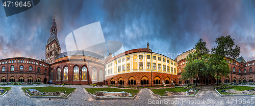 Image of Riga Dome cathedral inner courtyard