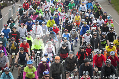 Image of Mass sart of Riga Cycling Marathon Folk Distance