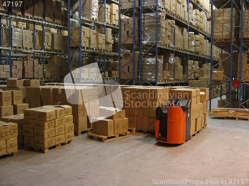 Image of Inside a warehouse