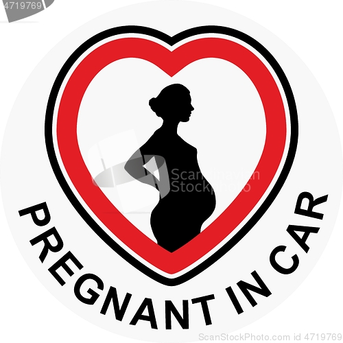 Image of Pregnant in car