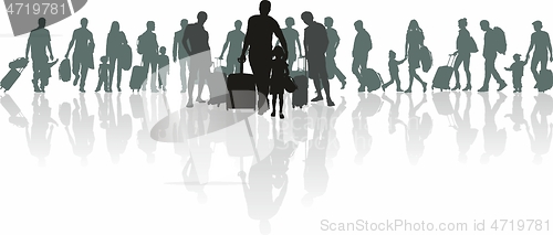 Image of Traveling people