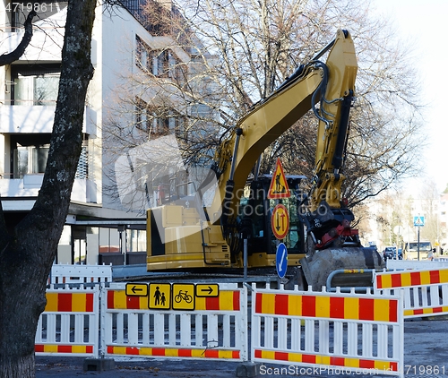 Image of repair of utility networks underground 