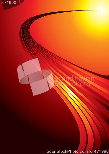 Image of red hot strand