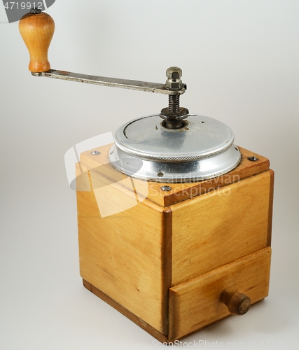 Image of old vintage coffee grinder 