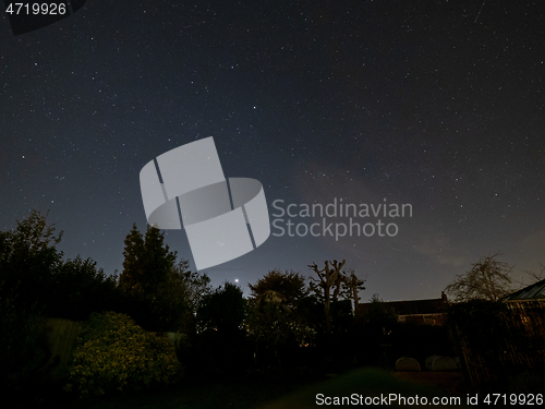 Image of Starry Sky with The Pleiades and Venus Setting