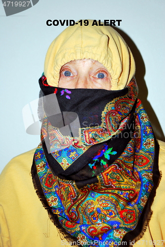 Image of Covid-19 face scarf.