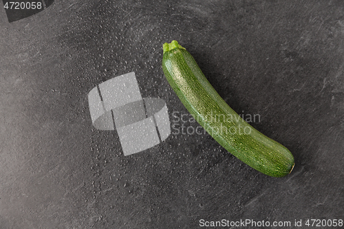 Image of zucchini on slate stone background