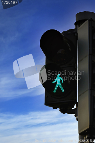 Image of Green Pedestrian Traffic Light