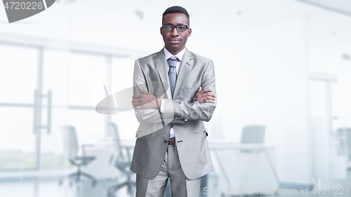 Image of Portrait of young businessman