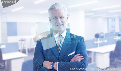 Image of Portrait of senior businessman