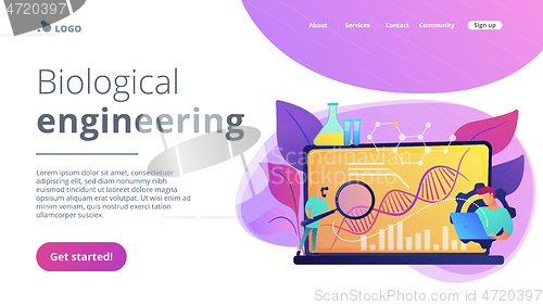 Image of Biotechnology concept landing page.