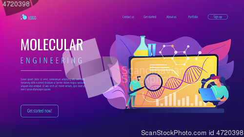 Image of Biotechnology concept landing page.