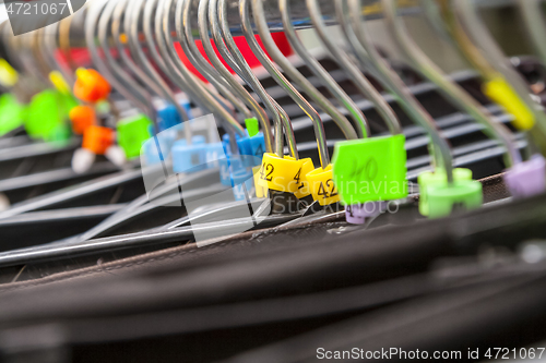 Image of Hangers in a Clothes Shop