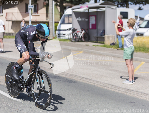 Image of The Cyclist Christopher Froome - Criterium du Dauphine 2017